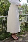 Beige hijab skirt