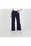 Elastic Waist Detail Jean Pants – Navy Blue