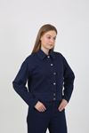 Women’s Jean Pants and Jacket Set – Navy Blue