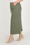 Plus Size Modest Skirt – Khaki