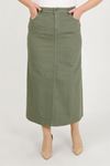 Plus Size Modest Skirt – Khaki