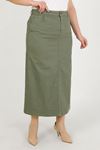Plus Size Modest Skirt – Khaki