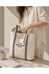 Canvas shoulder bag, dark blue
