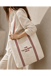 Canvas Shoulder Bag / Claret Red