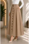 Safari Loft Buttoned Skirt