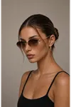 Aurelia Oval Çerçevesiz Metal Kadın Güneş Gözlüğü