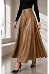 Mevlana Model Deri Etek TABA