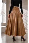 Mevlana Model Deri Etek TABA