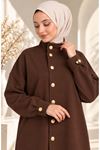 MAJOR COLLAR SCUBA SUIT Brown