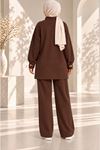 MAJOR COLLAR SCUBA SUIT Brown