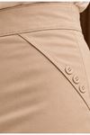 Fabric Pencil Skirt Ecru