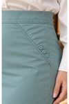 Fabric Pencil Skirt Green